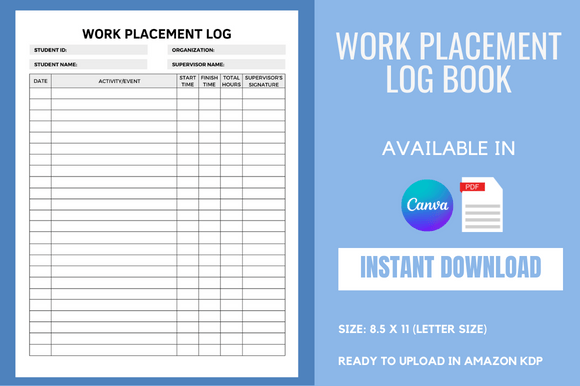 Download Work Placement Log Book - KDP Interior - Placement Collection
