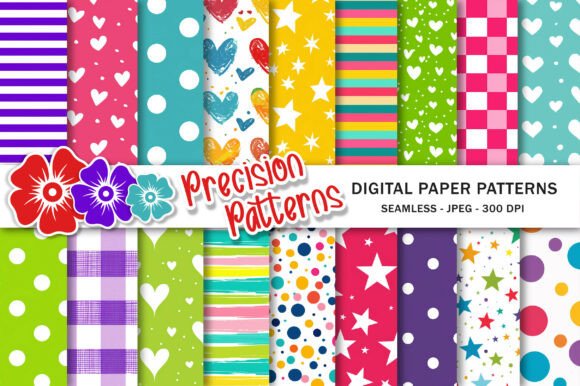 Download Neon Colors Digital Paper Pattern - Paper Collection