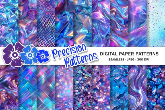 Download Holographic Seamless Pattern Paper - Paper Collection