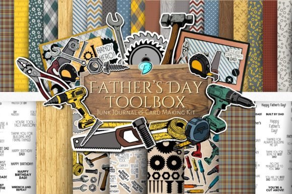 Download Fathers Day Toolbox Card Making Kit - Card making Collection
