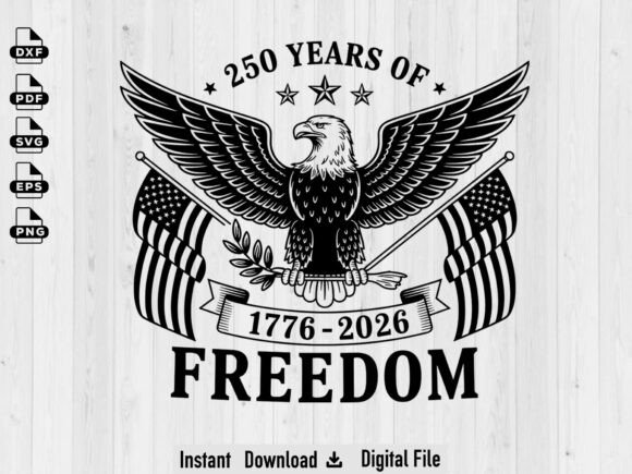 Download 250th Anniversary American Flag Eagle - Premium Resources