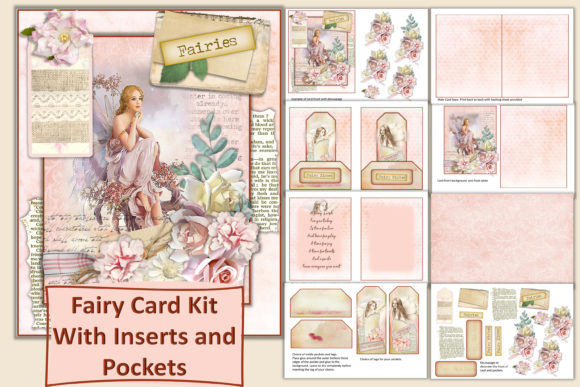 Download Fairy Card Making Kit Journal Ephemera - Premium Resources