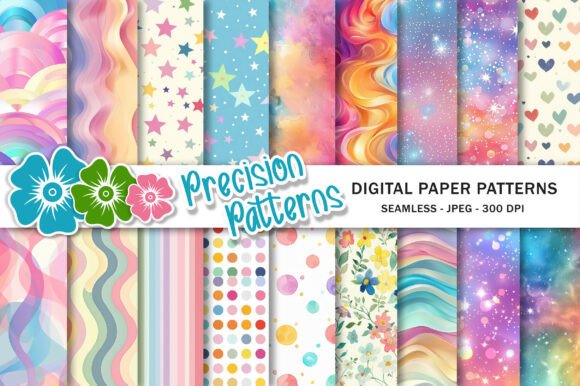 Download Pastel Rainbow Digital Paper - Paper Collection