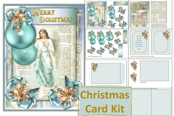 Download Christmas Card Making Kit Shabby Chic - Card making Collection