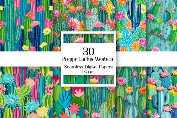 Download Preppy Cactus Western Digital Paper - Paper Collection