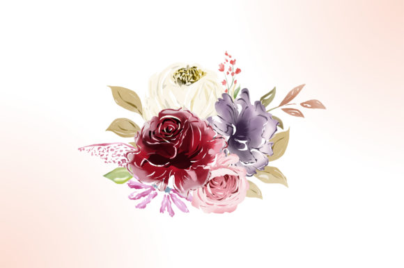 Download Watercolor Floral Decoration Vector - Floral decoration Collection