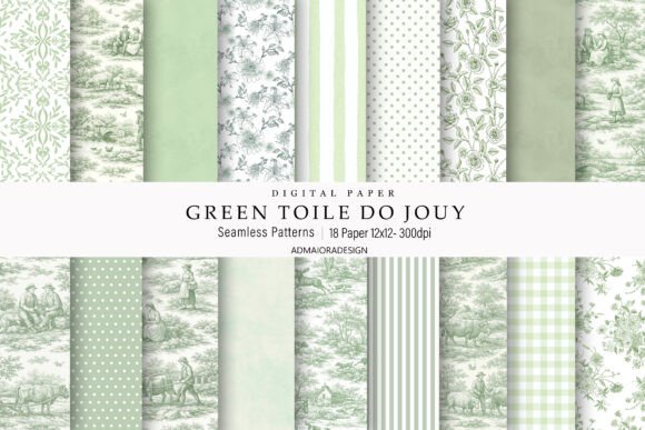 Download Toile De Jouy Digital Paper - Paper Collection