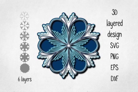 Download 3D Layered Floral Decoration - Floral decoration Collection