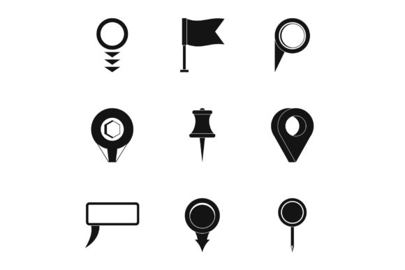 Download Placement Icons Set, Simple Style - Placement Collection