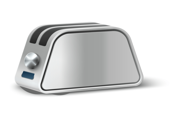 Download Realistic Toaster. Glossy Metal Toast Ma - Glossy Collection