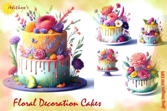 Download Floral Decoration Cakes - Floral decoration Collection